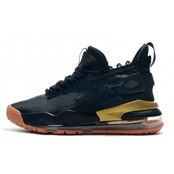 2019 Air Jordan Mars 270 Black Gum-Metallic Gold Shoes